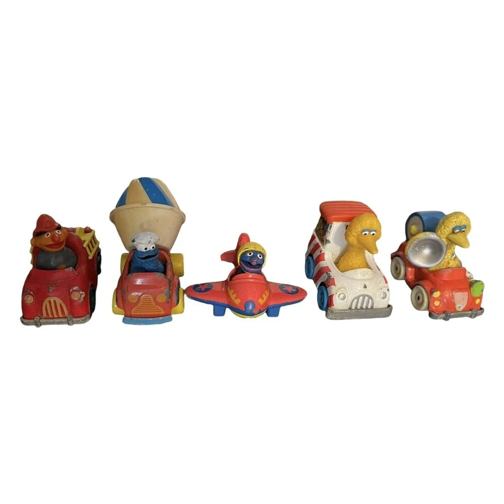 Vintage Diecast Sesame Street/Muppet 1980's Playskool/Kid dimension Lot of 5